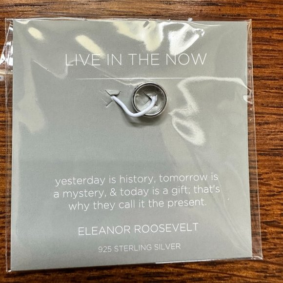 CORE™ Origami Owl 7.25” Polished Silver teardrop bangle with 3 mementos - Picture 3 of 6